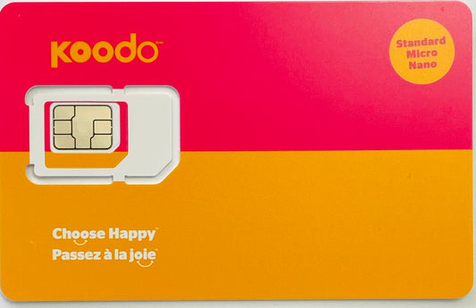 Koodo Postpaid 4G Multi SIM Card