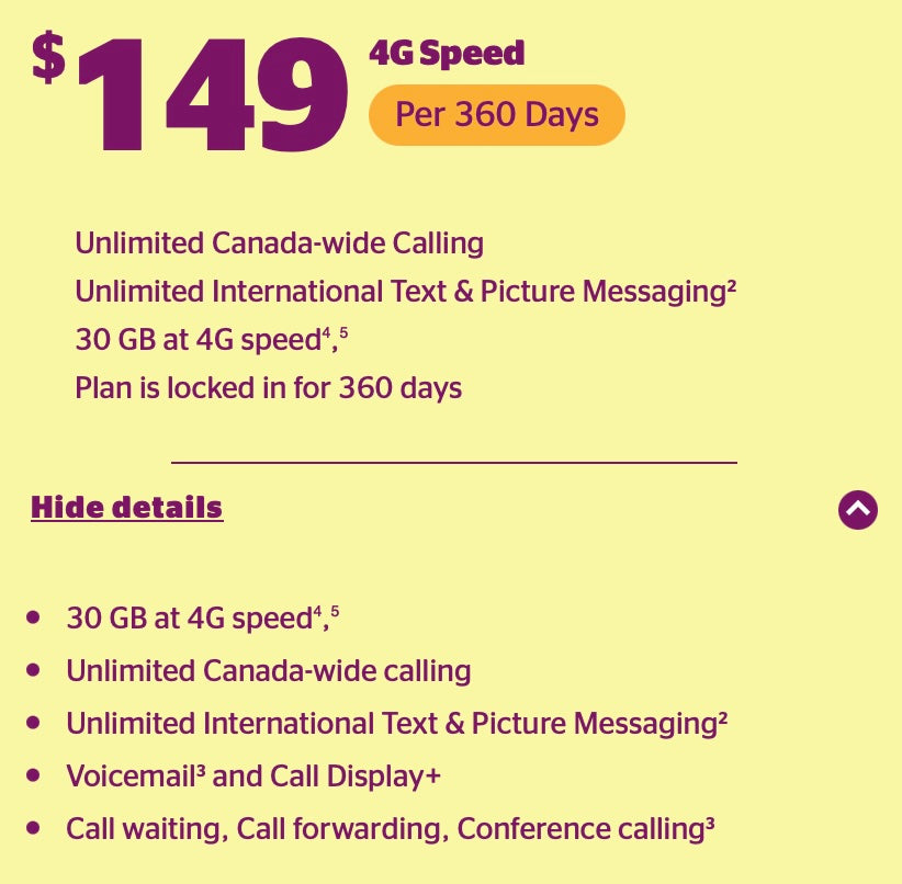 FREE p-SIM Koodo Prepaid Mobile 360 Days $149 Plan 30GB Data + Unlimited Call/Text in Canada