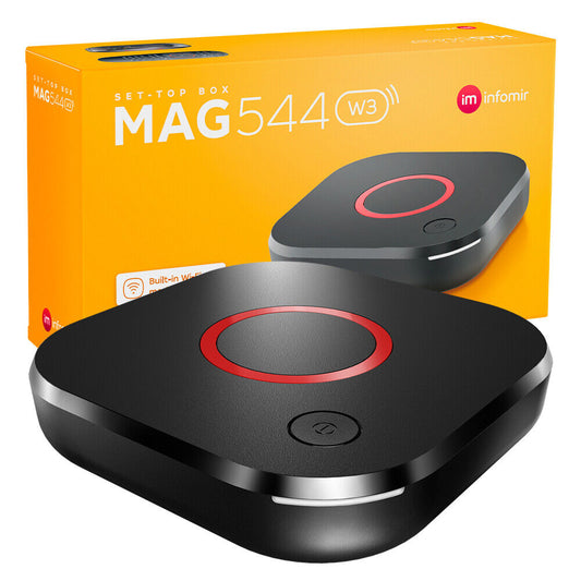Original Infomir MAG544W3 MAG 544 W3/ 600Mbps built-in DUAL WiFi 5G 4K LINUX IPTV BOX