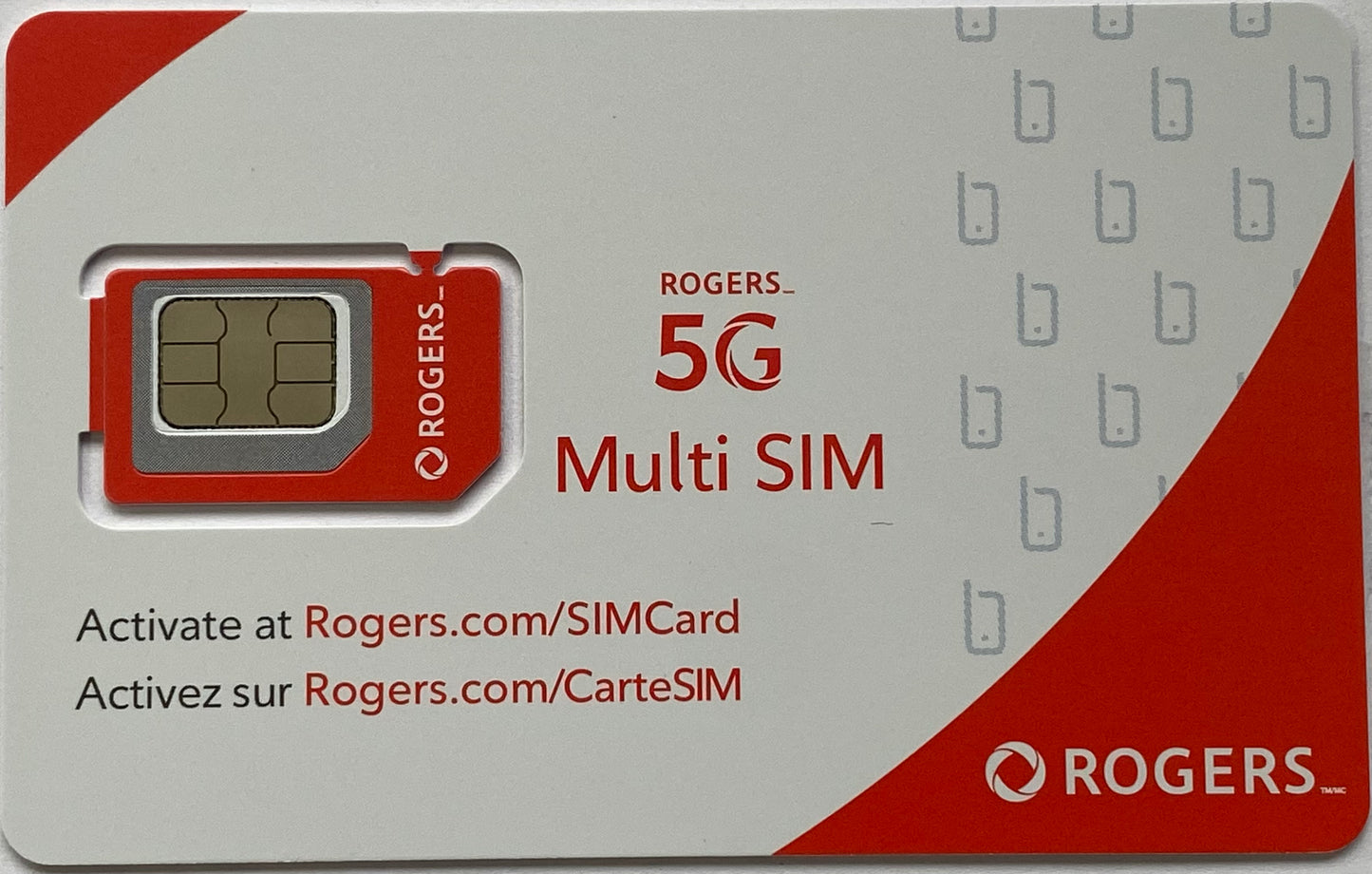 New Blank Multi SIM Card LTE 4G 5G prepaid postpaid Bell Virgin Lucky Rogers Chatr Wireless Fido Freedom Telus Koodo Public Mobile AT&T T-Mobile Lyca UK3 USA Canada Mexico UK EU