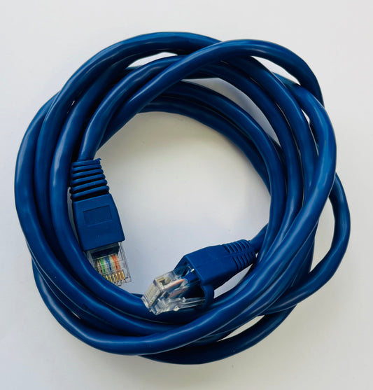 Ethernet Patch Cable 6ft White/Blue color - Network Internet Cord - RJ45