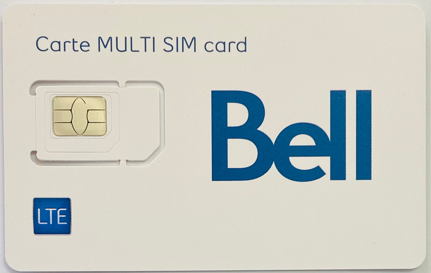 New Blank Multi SIM Card LTE 4G 5G prepaid postpaid Bell Virgin Lucky Rogers Chatr Wireless Fido Freedom Telus Koodo Public Mobile AT&T T-Mobile Lyca UK3 USA Canada Mexico UK EU