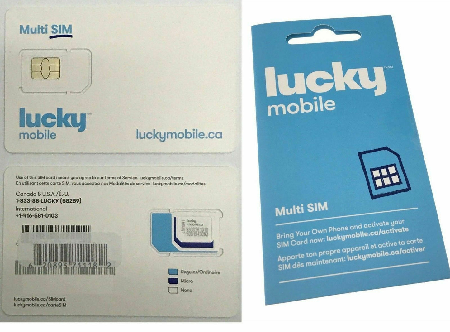 Lucky Mobile 4G Multi SIM Card - Pickup Price