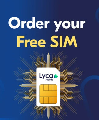 FREE e-SIM (Electronic) Card with Lyca Mobile USA Prepaid 5G Mobile Plans for Canada USA Mexico