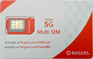 Multi SIM Card for Standard, Micro & Nano devices (Prepaid / Postpaid) Subscribe Plans for Rogers Wireless 5G