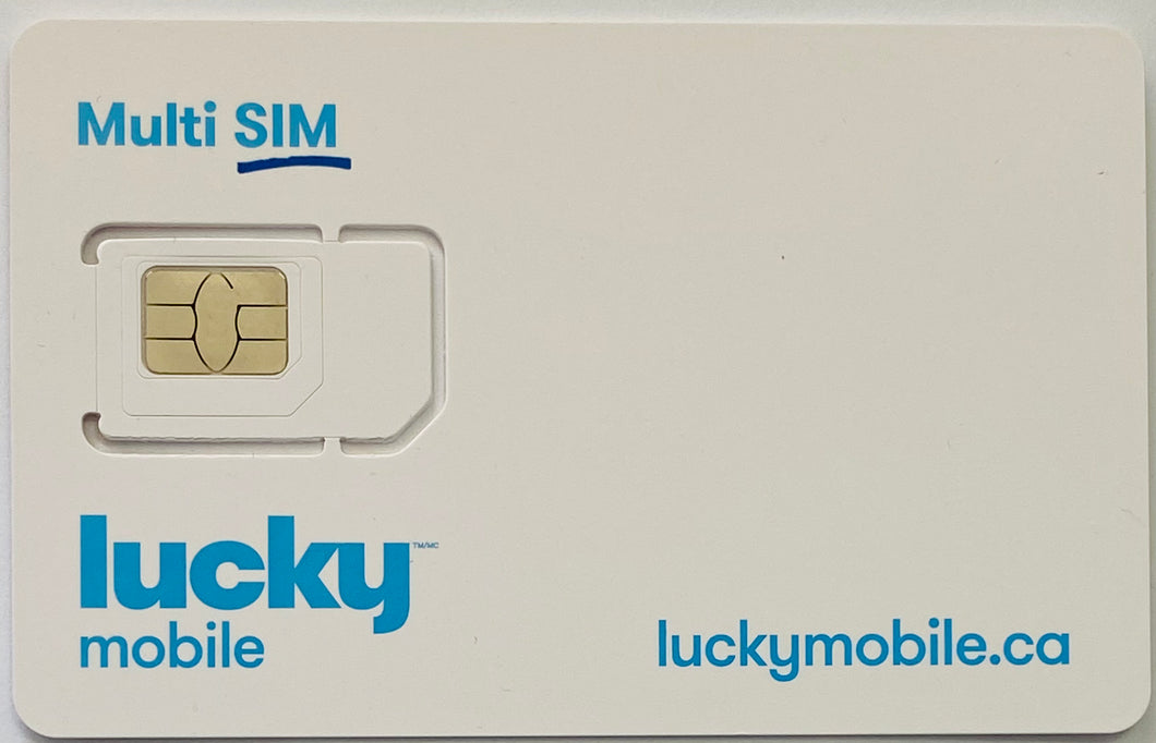 Multi SIM Card for Standard, Micro & Nano devices (Prepaid / Postpaid) Subscribe Plans for Lucky Mobile
