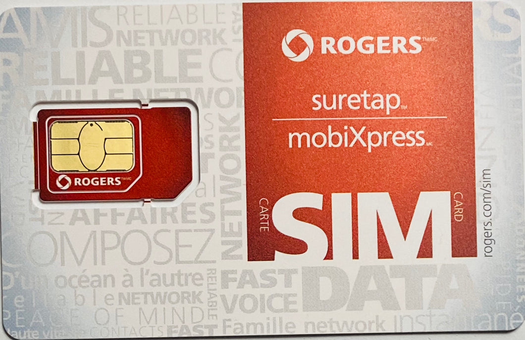 SIM Card for Standard & Micro devices (Prepaid / Postpaid) Subscribe Plans for Rogers Wireless 3G